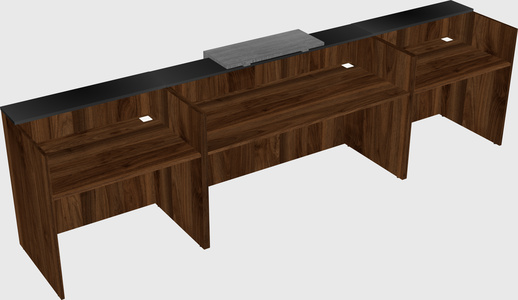 Modern long reception desk