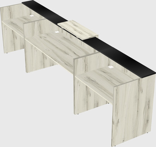 Modern long reception desk