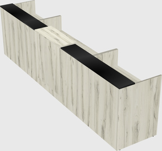 Modern long reception desk
