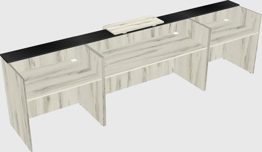 Modern long reception desk