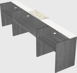 Modern long reception desk