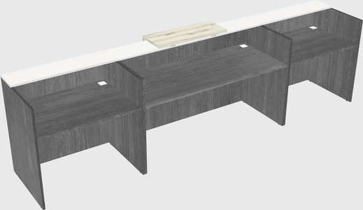 Modern long reception desk
