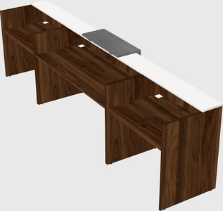 Modern long reception desk