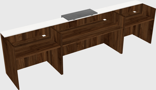 Modern long reception desk