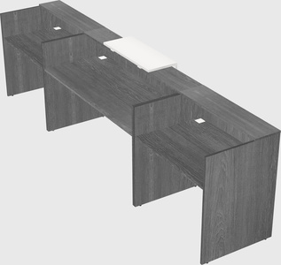 Modern long reception desk