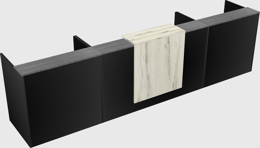 Modern long reception desk