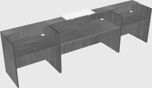Modern long reception desk