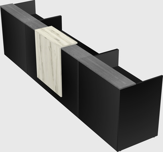 Modern long reception desk