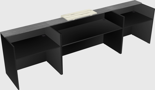 Modern long reception desk