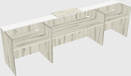 Modern long reception desk