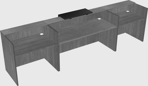 Modern long reception desk