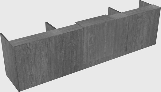 Modern long reception desk