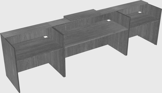 Modern long reception desk