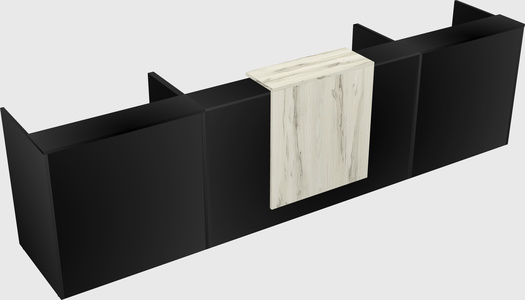 Modern long reception desk