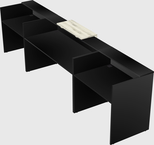 Modern long reception desk