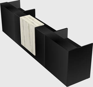 Modern long reception desk