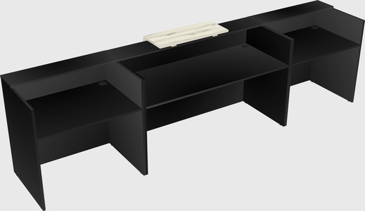 Modern long reception desk