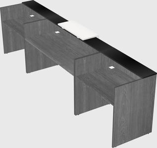 Modern long reception desk