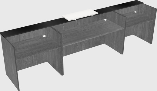 Modern long reception desk
