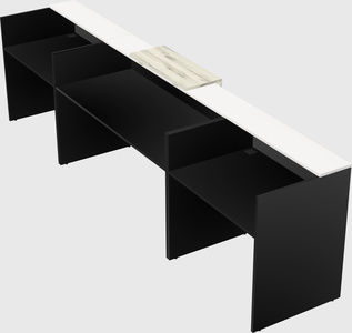 Modern long reception desk