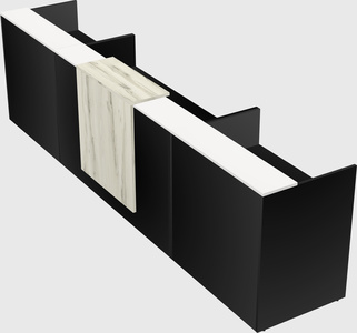 Modern long reception desk