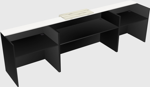 Modern long reception desk