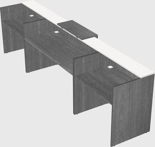 Modern long reception desk