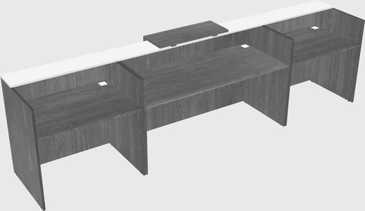 Modern long reception desk