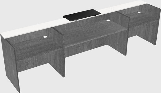 Modern long reception desk