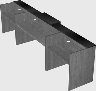 Modern long reception desk