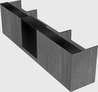 Modern long reception desk