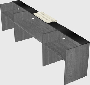 Modern long reception desk