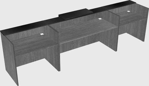 Modern long reception desk