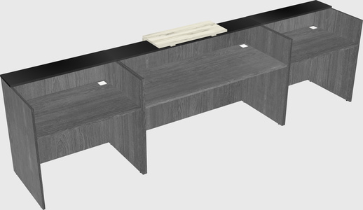 Modern long reception desk
