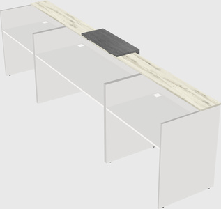 Modern long reception desk