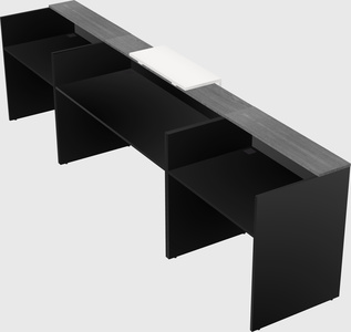 Modern long reception desk
