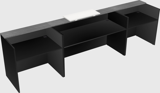 Modern long reception desk