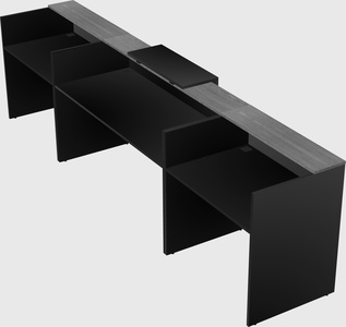 Modern long reception desk
