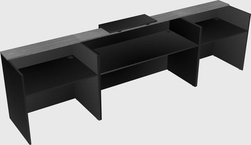 Modern long reception desk