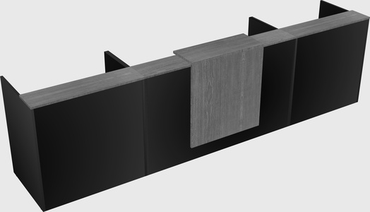 Modern long reception desk