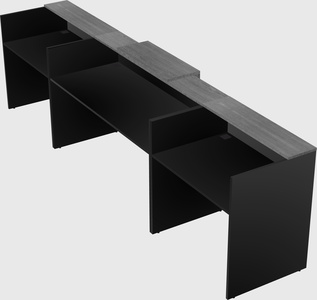 Modern long reception desk