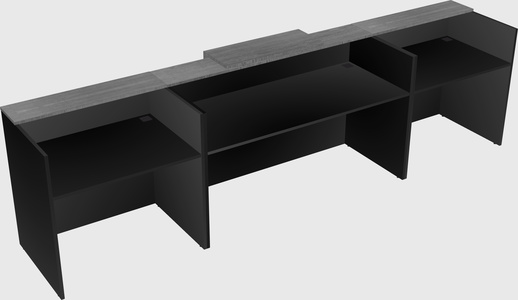 Modern long reception desk