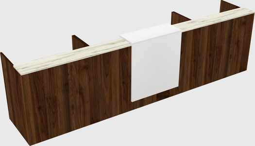 Modern long reception desk