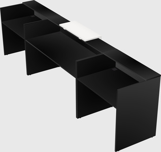 Modern long reception desk
