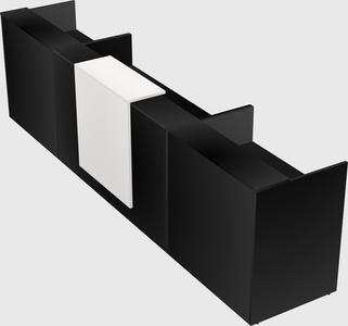 Modern long reception desk