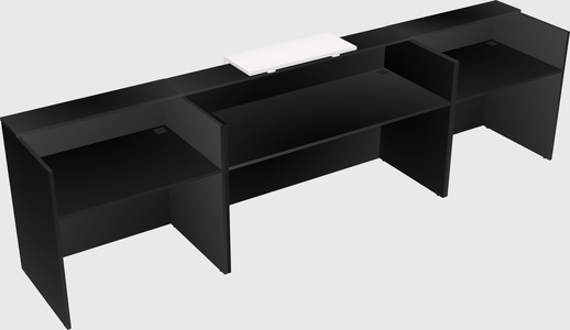Modern long reception desk