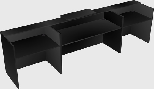 Modern long reception desk