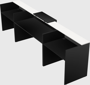 Modern long reception desk