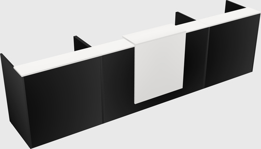 Modern long reception desk