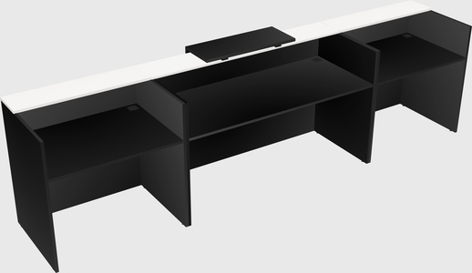 Modern long reception desk